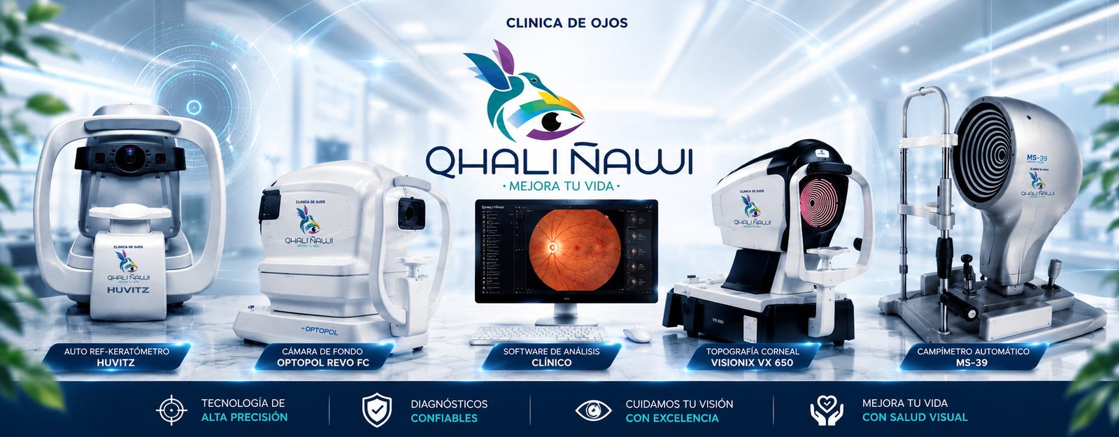 Equipos oftalmológicos Qhali Ñawi
