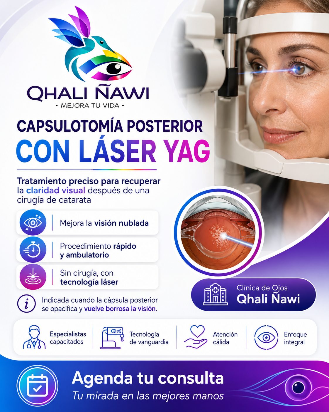 Láser YAG capsulotomía
