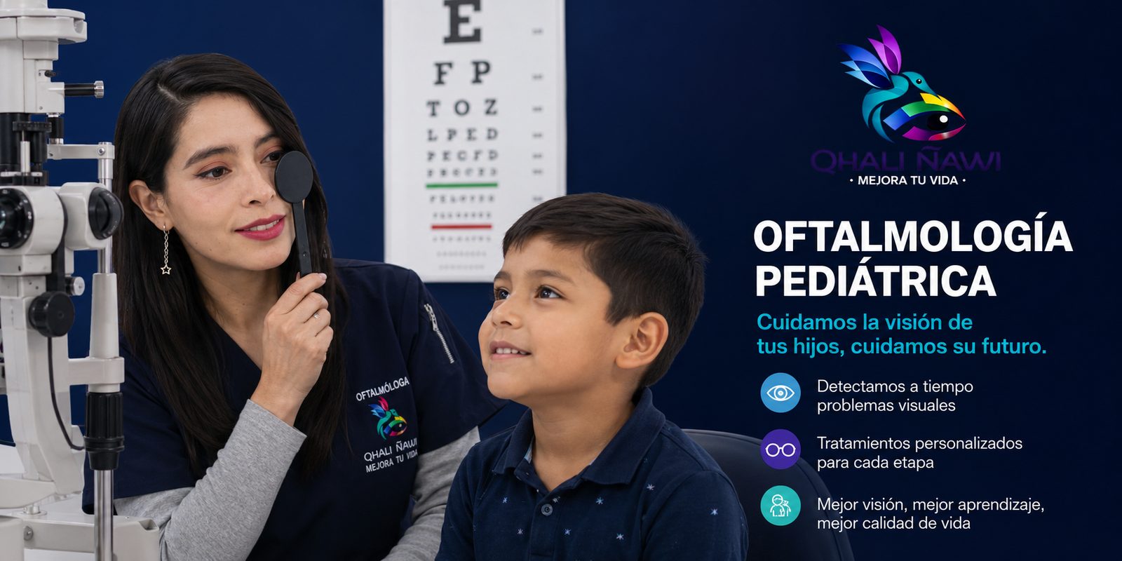 Trato humano en clínica oftalmológica